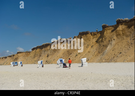Red cliff, Kampen, Sylt island, Schleswig-Holstein, Germany, Europe Stock Photo