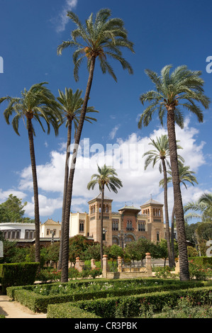 Plaza de America square and the archaeological museum, Seville, Andalusia, Spain, Europe Stock Photo