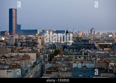 France, Paris, general view with the Montparnasse Tower Stock Photo