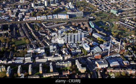 aerial view of Queen Mary University of London, Mile End Campus Stock Photo