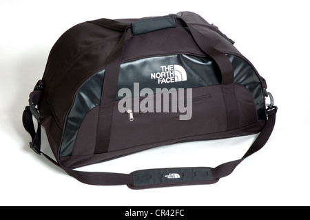 The North Face duffle bag Stock Photo