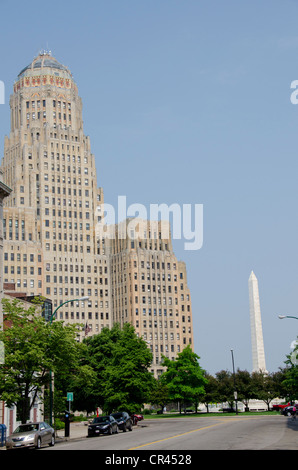 New York, Buffalo, City Hall. Landmark Art Deco building completed in 1931 by Dietel, Wade & Jones. Stock Photo