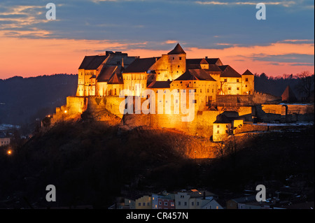 Castle, Burghausen, Upper Bavaria, Germany, Europe Stock Photo