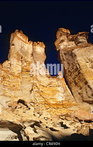 Chile, Antofagasta Region, El Loa Province, salar de Tara, stone formations in the mineral landscape of the chilean altiplano Stock Photo