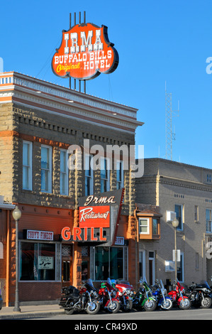 Irma Hotel Restaurant Cody Wyoming WY Buffalo Bill Wild West Historic Yellowstone National Park Stock Photo