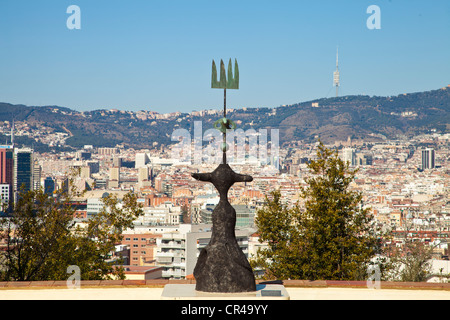 Fundacio Joan Miro Foundation, Montjuic Park, Barcelona, Catalonia, Spain, Europe Stock Photo