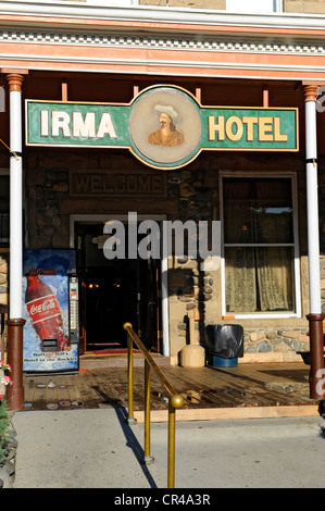 Irma Hotel Restaurant Cody Wyoming WY Buffalo Bill Wild West Historic Yellowstone National Park Stock Photo