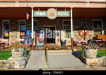 Irma Hotel Restaurant Cody Wyoming WY Buffalo Bill Wild West Historic Yellowstone National Park Stock Photo