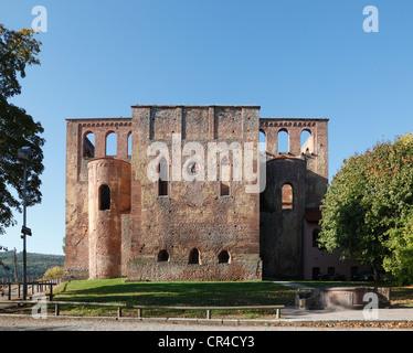 Ruins of the Romanesque basilica of Kloster Limburg an der Haardt Monastery, former Benedictine abbey, Bad Duerkheim Stock Photo