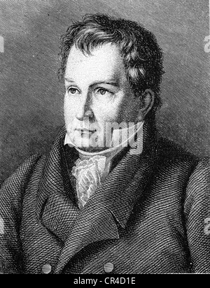 Ludwig Tieck, 1773 - 1853, poet, portrait, historical illustration ...