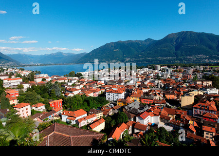 Lake Maggiore, Locarno, Canton of Ticino, Switzerland, Europe Stock Photo