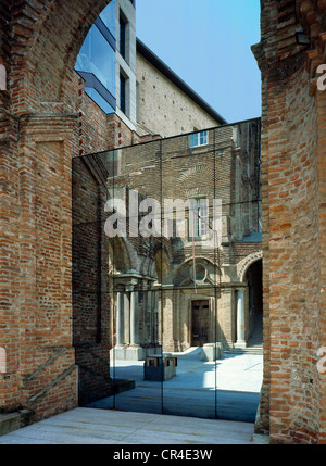 Museum of modern art, former castle, Rivoli, Turin province, Piedmont Italy, Europe Stock Photo