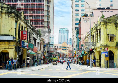 Chinatown street in KL. Kuala Lumpur is the capital and most populous city in Malaysia. Stock Photo