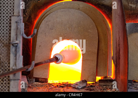 Art glass factory, Murano, Venice, Venetia, Italy, Europe Stock Photo