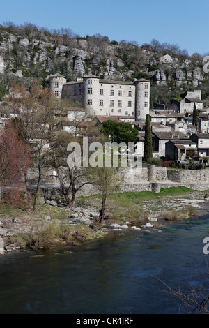 Village of Vogue, labelled Les Plus Beaux Villages de France, The Most Beautiful Villages of France, Ardeche valley, Ardeche Stock Photo