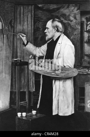 Portrait of Sir Edward Burne-Jones (1833-1898), 1868-1869 Stock Photo ...