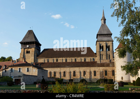 Church Sainte Valerie, Chambon sur Voueize, Creuse, France, Europe Stock Photo