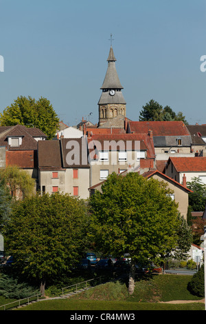 Thermal city of Neris les Bains, Allier, France, Europe Stock Photo