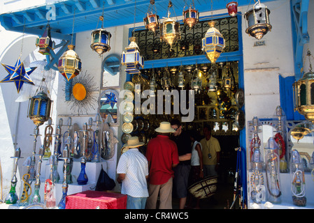 Tunisia, Nabeul, handicraft shop Stock Photo