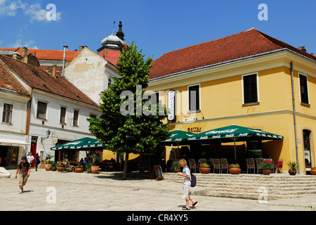 Hungary, Southern Transdanubia, Baranya County, Pecs, Jókai ter, square of historical centre Stock Photo