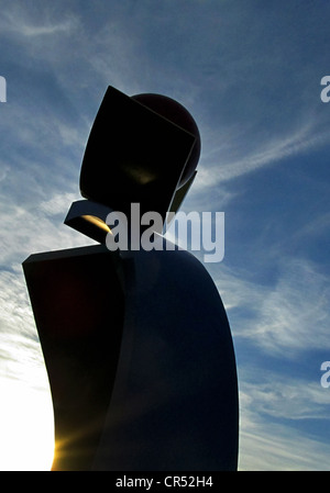 Alien at sunset Stock Photo