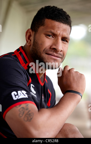 Steve Mafi Leicester Tigers rugby player (2012) Stock Photo