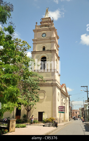 Cathedral of Catedral Nuestra Senora de la Candelaria, Camagueey, Cuba, Caribbean Stock Photo