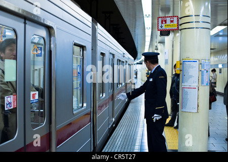 Japan, Honshu Island, Tokyo, Akihabara District, in the subway Stock Photo