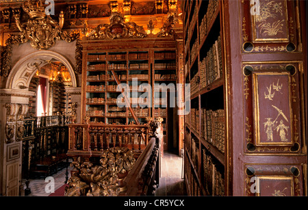 Portugal, Centre Region, Coimbra, Coimbra University, Joanine Library Stock Photo