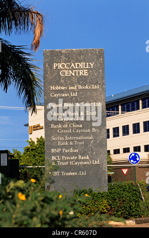 Cayman Islands, Grand Cayman, Cayman's tax haven, Piccadilly business centre at George Town Stock Photo