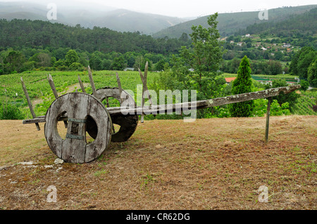 Old farmer cart. Galicia, Spain Stock Photo