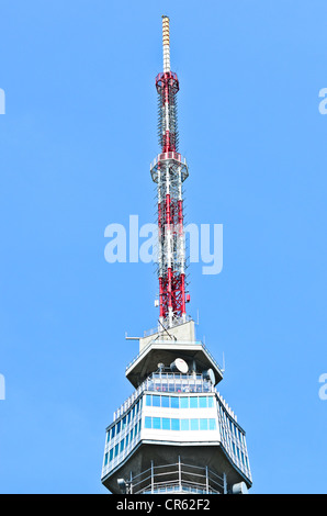 Avala TV tower in Belgrade - Serbia Stock Photo