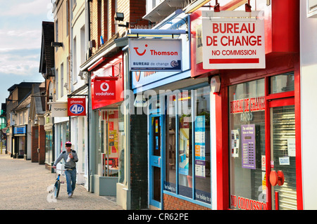High Street stores, Horsham, West Sussex, UK Stock Photo