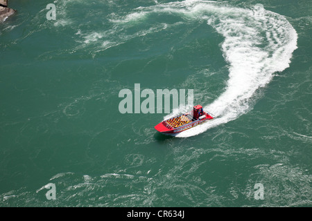 View of the wirlpools from the Spanish Cable car. Niagara Falls. Ontario.Canada. Stock Photo