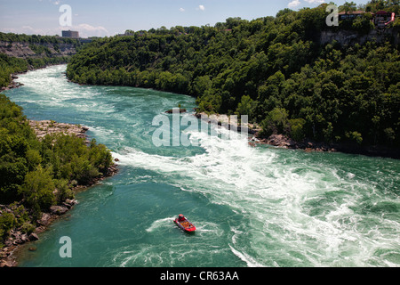 View of the wirlpools from the Spanish Cable car. Niagara Falls. Ontario.Canada. Stock Photo