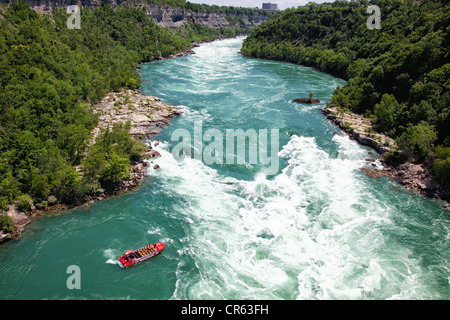 View of the wirlpools from the Spanish Cable car. Niagara Falls. Ontario.Canada. Stock Photo