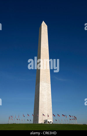 United States, Washington DC, The Mall, Washington Monument Stock Photo