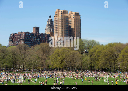 United States, New York City, Manhattan, Central Park Stock Photo