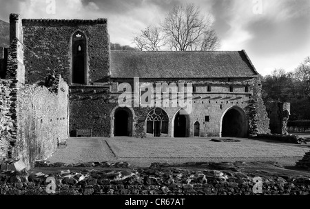 Valle Crucis Abbey, Llangollen, Wales Stock Photo