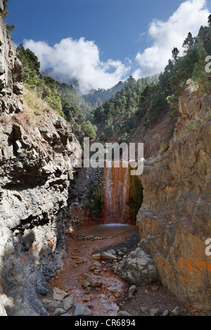 Spain, La Plama, View of Caldera de Taburiente National Park Stock Photo