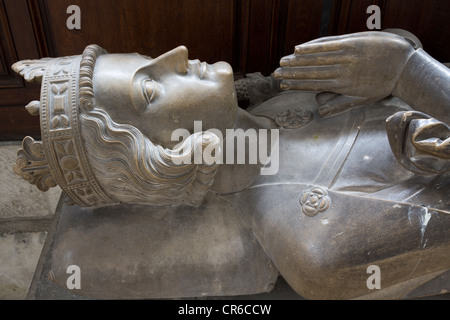 Effigy of Rollo, Duke of Normandy (born c.860 died c.932), Rouen Cathedral, Haute-Normandie, France Stock Photo