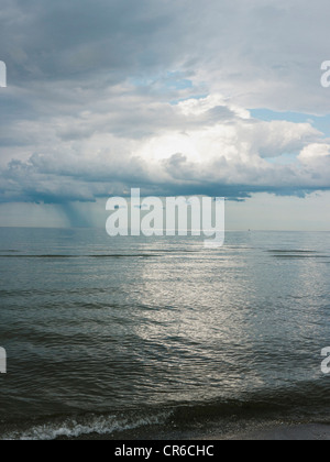 Germany, View of cloudy sky over Baltic Sea at Rugen Island Stock Photo