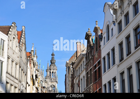 Rooftops, Grand Place, Brussels, Steeple Stock Photo