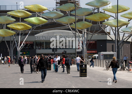 Stratford East London Olympic 2012 area Stock Photo