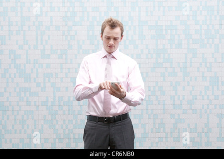Business man on phone Stock Photo