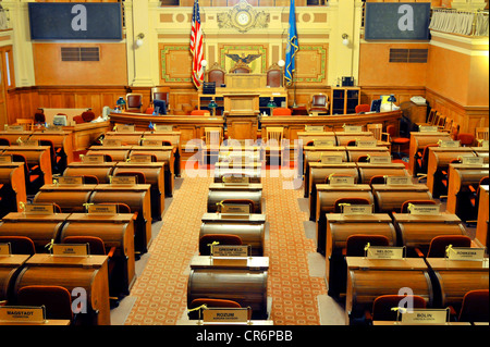 Pierre South Dakota House of Representatives Gallery in the Capitol Building Stock Photo