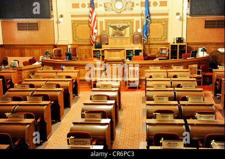 Pierre South Dakota House of Representatives Gallery in the Capitol Building Stock Photo