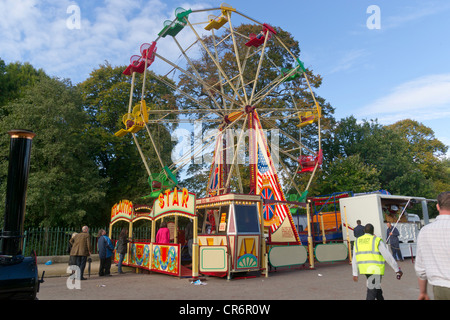 Rides and attractions at the Birkenhead Park Festival of Transport show in 2011. Stock Photo