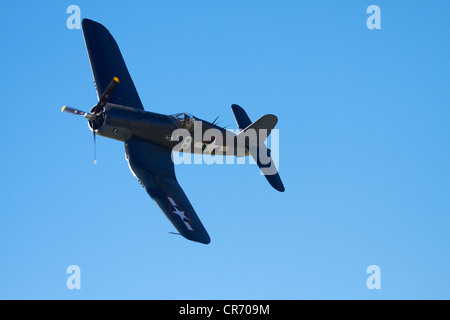 Goodyear Corsair FG-1D 'whispering death' fighter bomber Stock Photo