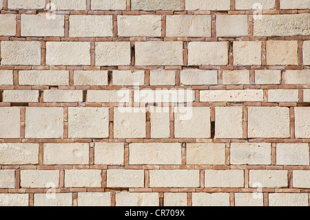White block wall textured background Stock Photo